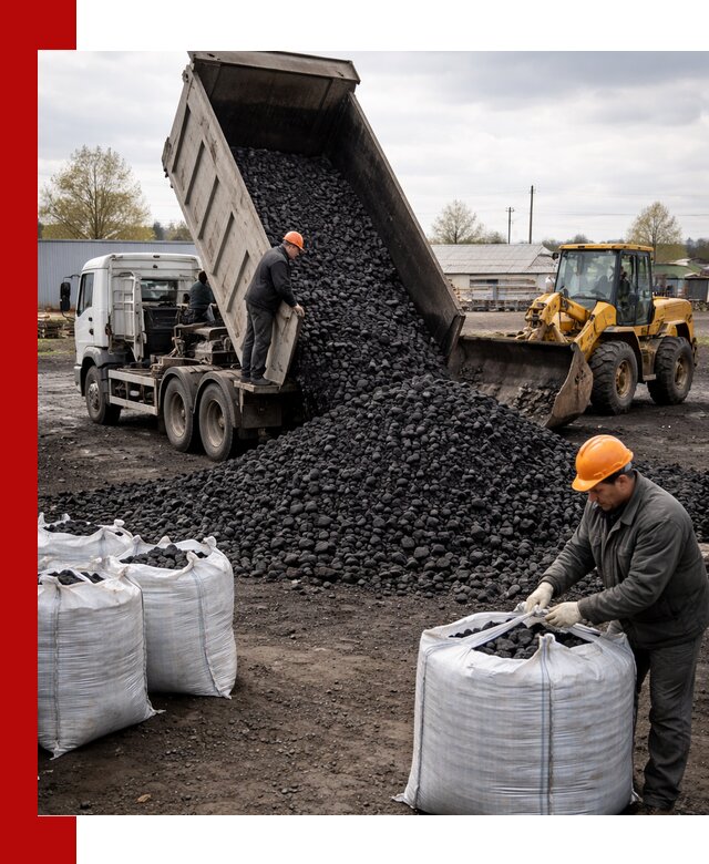 Доставка каменного угля в Ишиме оптом и в розницу