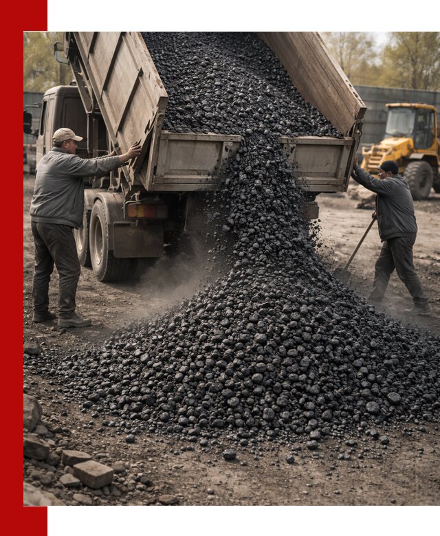 Доставка угля семечка самосвалами в Ишиме