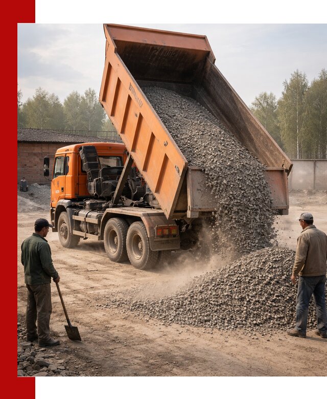 Доставка самосвалом 20 м3 в Ишиме быстро и надежно