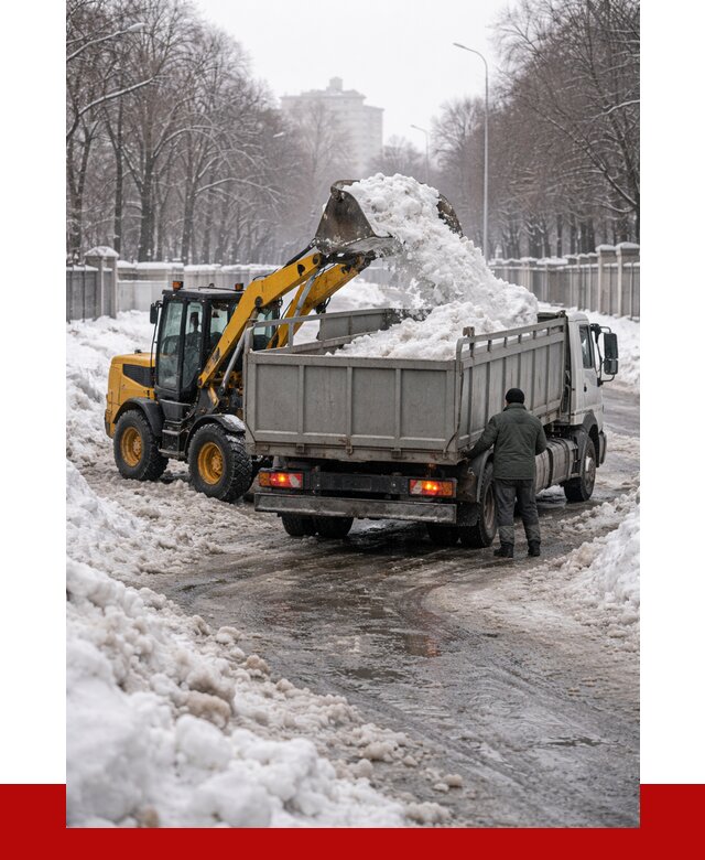 Вывоз снега с погрузкой в Ишиме от 3638 р. ПРОНЕРУДШм