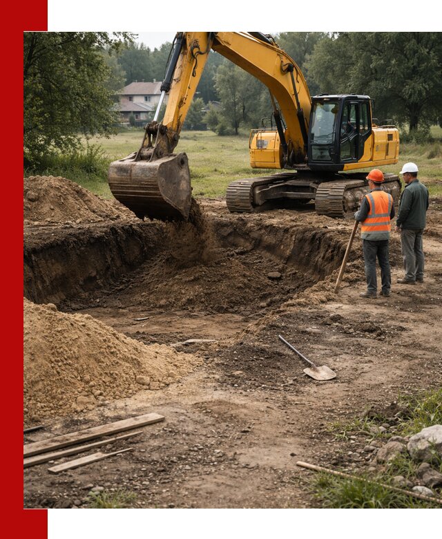 Рытье котлована под фундамент в Ишиме (быстро и недорого)